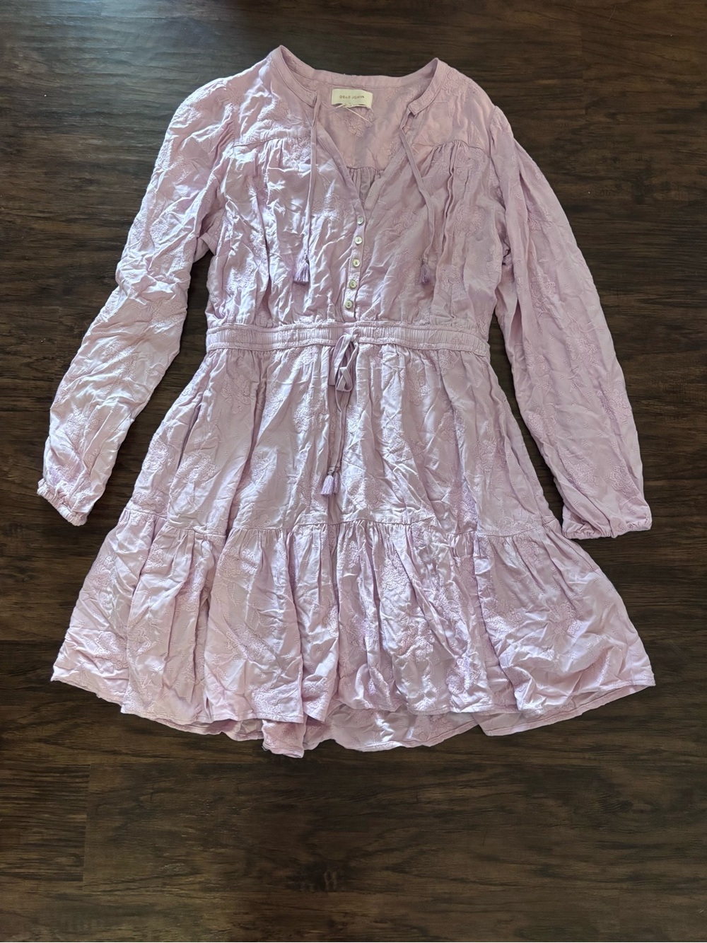 Women’s Lavender Long-Sleeve  Dress